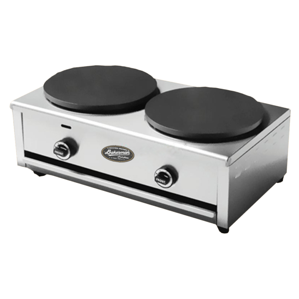 Crepera industrial para restaurante de 2 discos. Venta de equipo industrial de restaurante. Venta de creperas guatemala. Venta de maquina para hacer crepas.