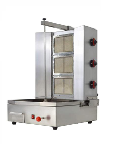 Trompo asador de tacos 3 quemadores infrarrojos Marca Torkell - Equipro S.A. - Equipo industrial para restaurante Guatemala.