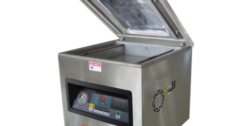 La empacadora Torkell es un equipo diseñado para trabajo continuo ya que cuenta con 2 barras de sellado de 40 cm para realizar hasta de 4 a 6 empaques por ciclo dependiendo el tamaño del producto. Diseñada para comercios independientes, carnicerías, restaurantes, tiendas departamentales, etc. Alarga la vida de productos perecederos ya que extrae el oxígeno y sella la bolsa.