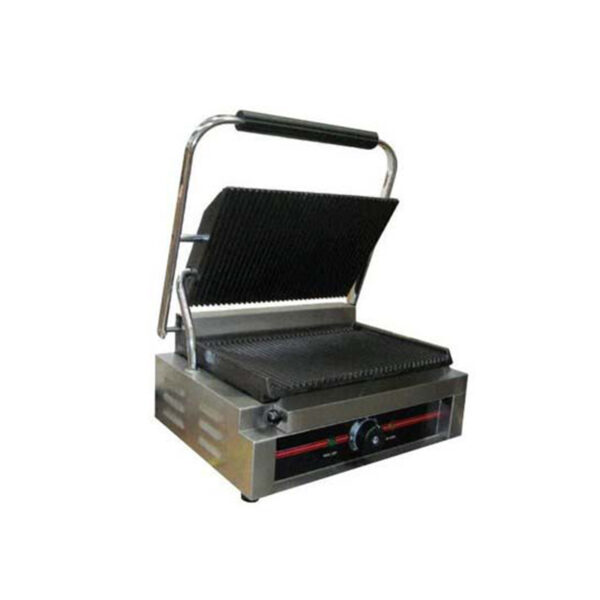 CARACTERISTICAS: • Tipo: planchas de doble contacto • Carcasa de acero inoxidable de alta calidad, resistente. • Fácil de limpiar y tiene un diseño contemporáneo atractivo. • Placa de hierro fundido con revestimiento de teflon, antiadherente. • Controlador de temperatura de 50°C a 250°C con certificado CE. • Parrilla de mesa, pies antideslizantes. • Botón de encendido y apagado. • Tamaño de cocción 30 x 35 cm. • Medidas: 31 ancho x 36.2 largo x 21 alto cm. • Recubrimiento antiadherente y placa de cocción. • Placa de acero gruesa para una alta retención de calor. • Protector contra salpicaduras de acero inoxidable • Cajón desmontable de drenaje de aceite para mayor comodidad. • 110 v